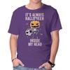 Unisex Crew Neck T-Shirt It's Always Halloween Graphic Short Sleeve Casual Tee