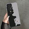 Black Cat Cartoon Cute Shockproof Phone Case for Samsung A17 A16 A15 A14 A37 A57 A36 A56 A26 A35 A55 A25 A34 A54 A24 A13 A23 A33