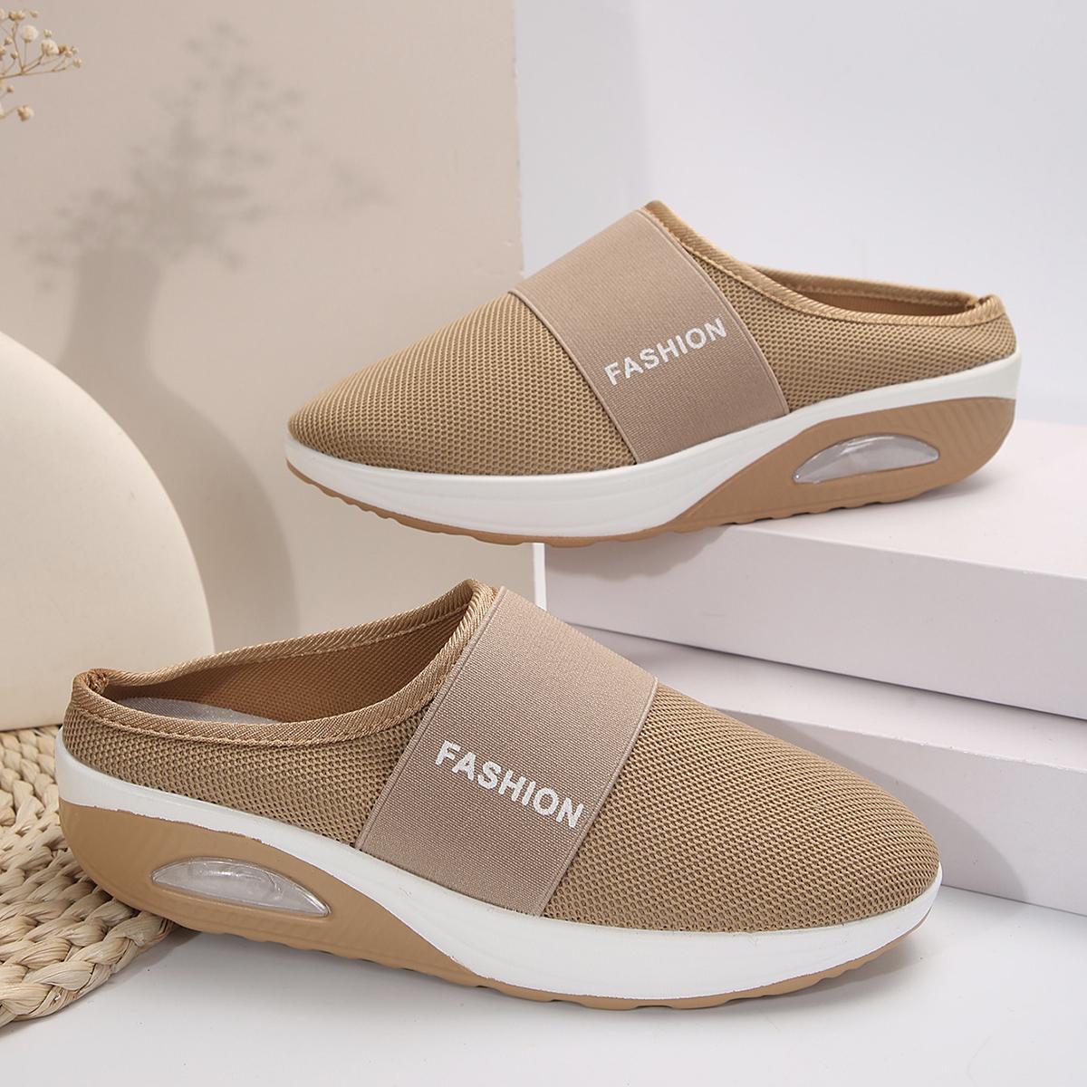 

Модные женские тапочки 2024 Новые летние сандалии Женские тапочки на танкетке Винтажные Нескользящие Повседневные Женские Туфли на платформе Ретро Шлепанцы Женские 43 хаки