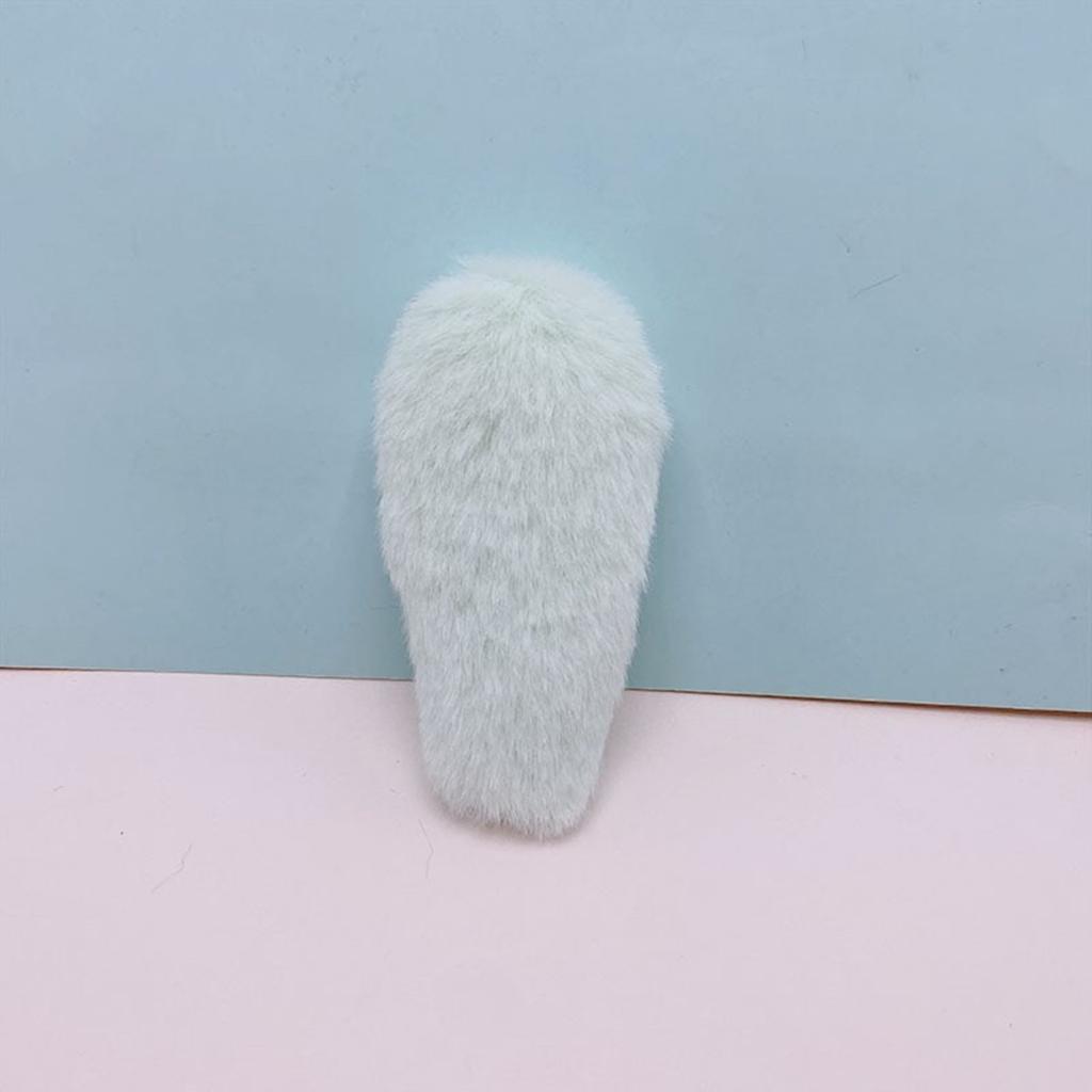 DIY Bangs Hair Clip Plush Rabbit Ears Hair Barrettes Lovely Handmade Furry Hair Barrettes Hairstyle Accessories