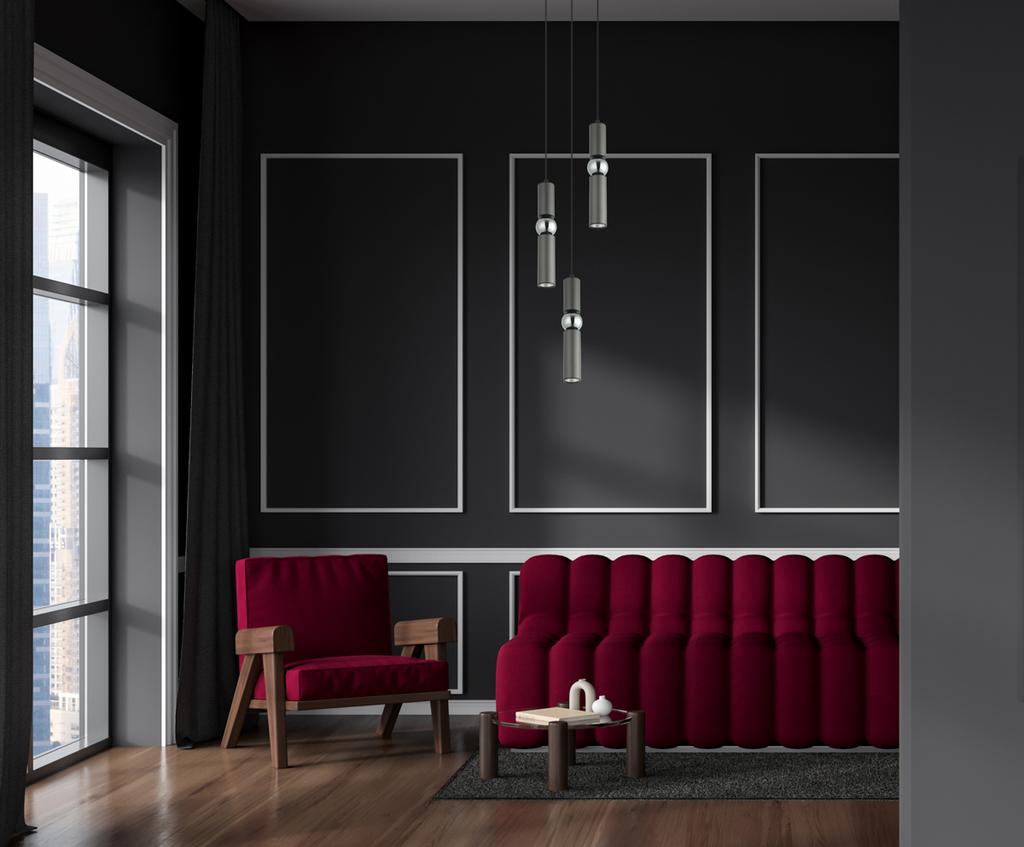 Lampa Wisząca Isidora 3 Gu10 Czarny Alu Italux Pnd-14290-3-Gr