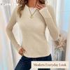JPNTKY Women's Fashion Casual Long Sleeve O-Neck Blouses & Shirts