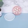 1/3Pcs Non-Stick Flower Pattern Coaster Resin Mold Cup Mat Epoxy Mold Home-Decor