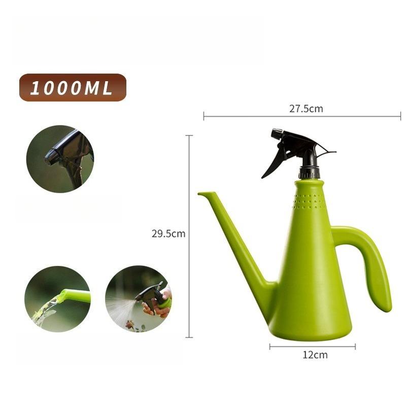 Multi-functional Gardening Watering Can, Flower Watering Can, Sprayer Can 1L