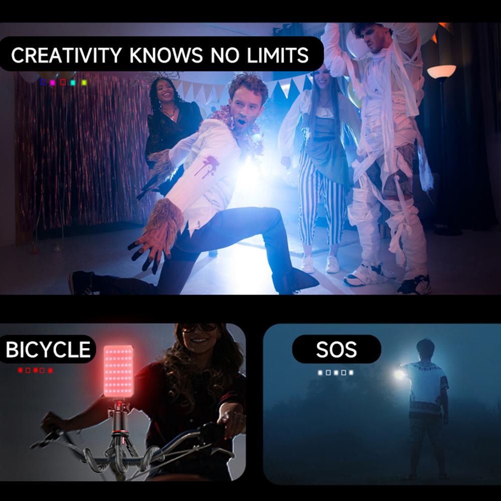 

D10S 10 Dynamic Effects Pocket Light 180 Degree Adjustable RGB LED Fill Light Type A