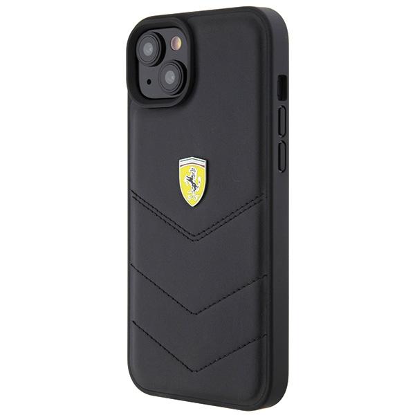 Ferrari FEHCP15MRDUK iPhone 15 Plus / 14 Plus 6.7" Black/black Hardcase Quilted Metal Logo