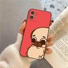 P-Puglie Dog Pug Phone Case Silicone Soft For IPhone 16 15 14 13 12 11 Plus Pro Max Plus