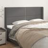 VidaXL Headboard with Ears Grey 183x16x118-128 Cm Faux Leather3119546