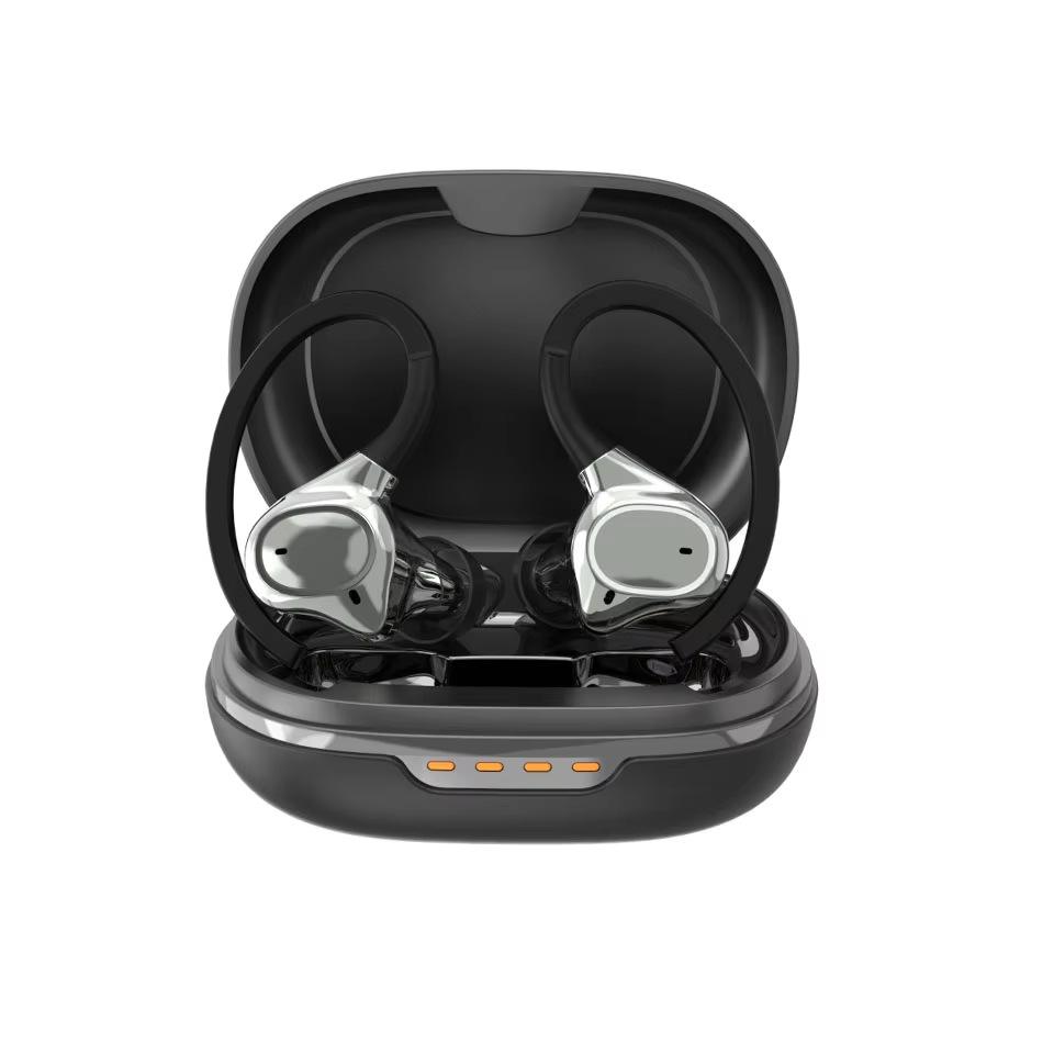 

Waterproof Sport True Wireless Earhook Bluetooth Earbuds with Noise Cancelling чорний