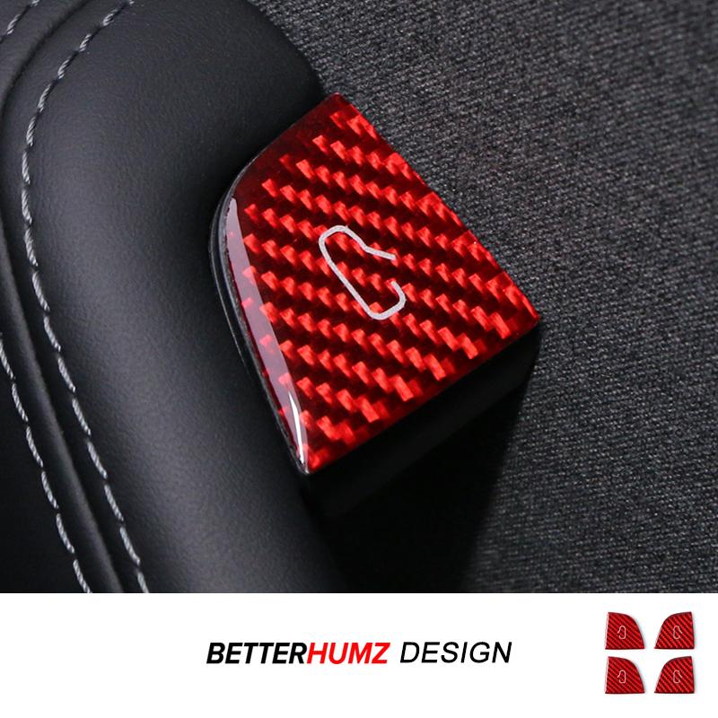 Per Tesla 2019- Model 3 Highland 2026 Model Y Juniper Fibra di Carbonio Interni Auto Pulsante Interruttore Porta Adesivi di Finitura Accessori