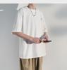 Men's Summer Cotton-Linen Short-Sleeve Chinese Style Embroidered Casual T-Shirt