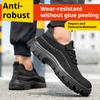 Herren Fliegengewebte Arbeitsschuhe Anti-Quetsch- und Durchtrittssicher Verschleißfest Bequem Atmungsaktiv Sportliche Arbeitsschuhe