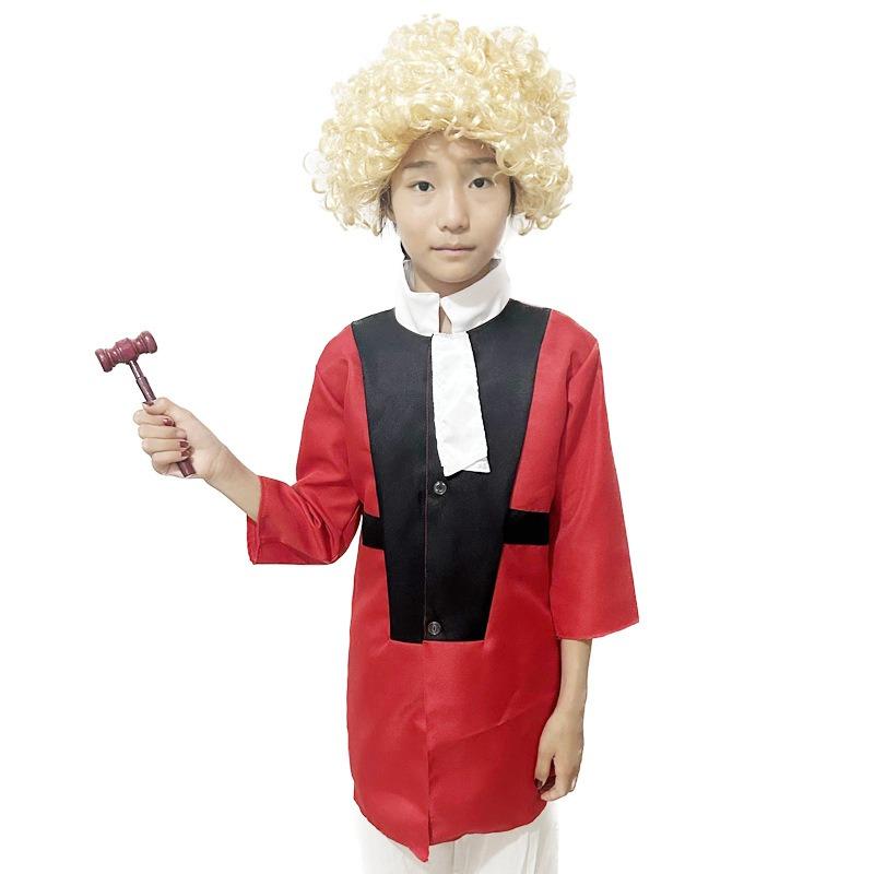 Children's judge costume cosplay lawyer professional experience game costume, Halloween lawyer costume
