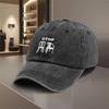 Adjustable Denim Baseball Cap Lightweight Printed Craft Hat Visor