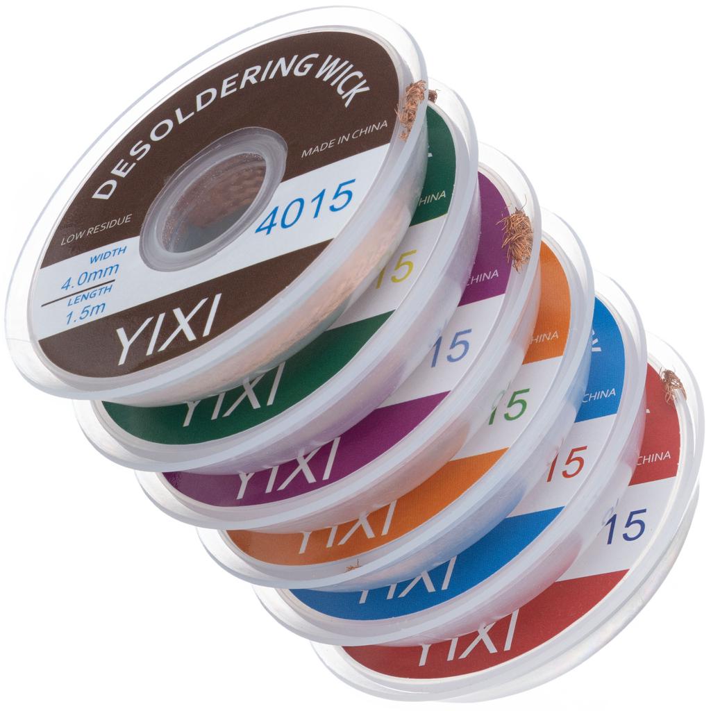 Rosfix Taśma Rozlutownicza 2mm X 1,5m – Skuteczne Usuwanie Cyny | Miedź | Warstwa Kalafonii Dla Ochrony Elementów