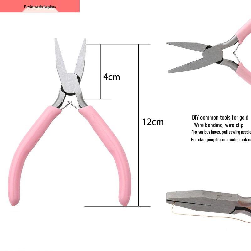 

Ручной работы розовые плоскогубцы и круглогубцы для ювелирных изделий, мини многофункциональные инструменты для бисероплетения 1 Piece/Pack