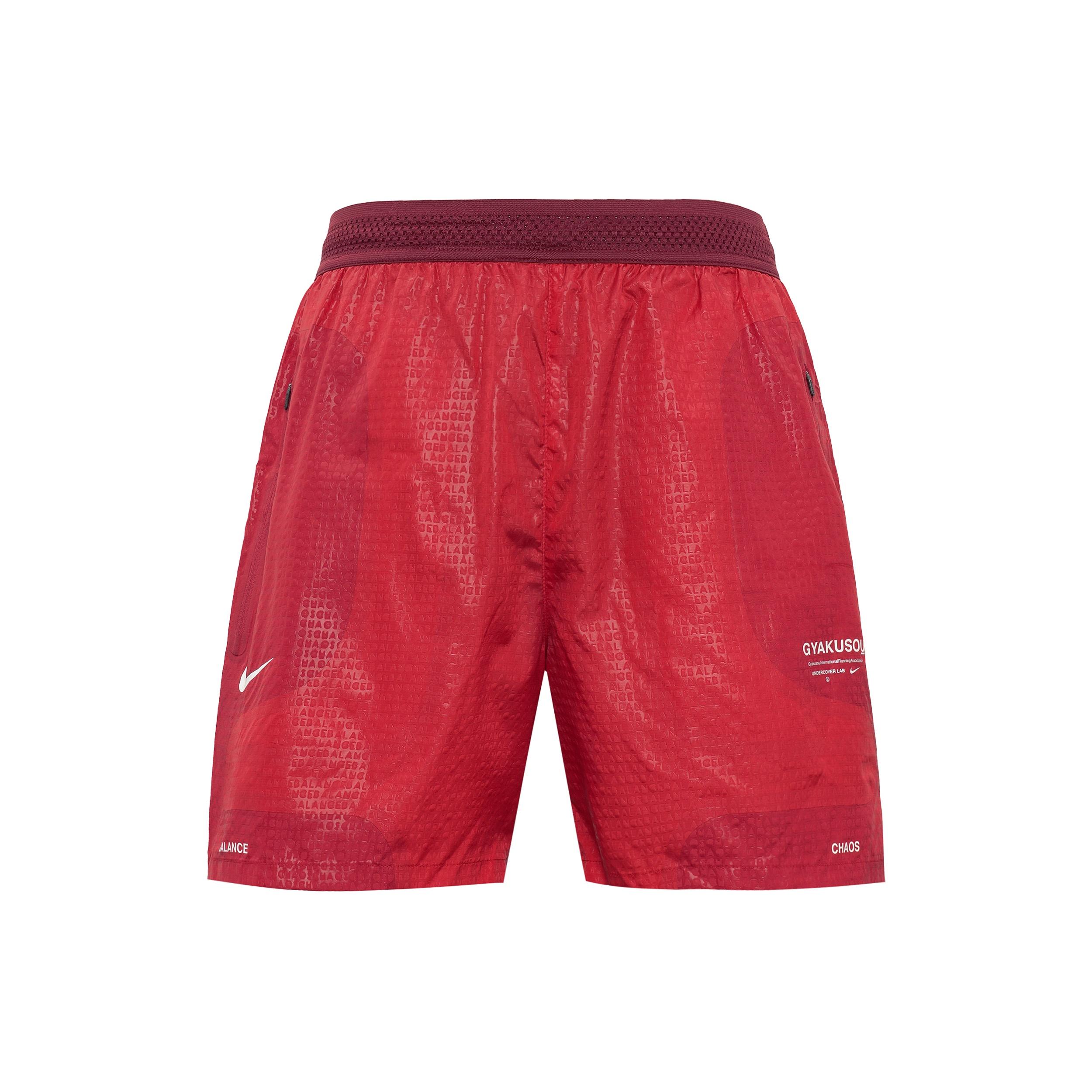 Nike x Gyakusou Logo Running Training Shorts Men s Red CU4389-677 S