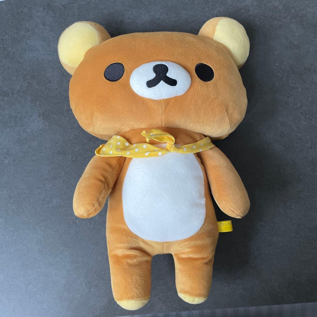 Heisei Retro Rilakkuma Plush Toy Original Rare Polka Dot Muffler