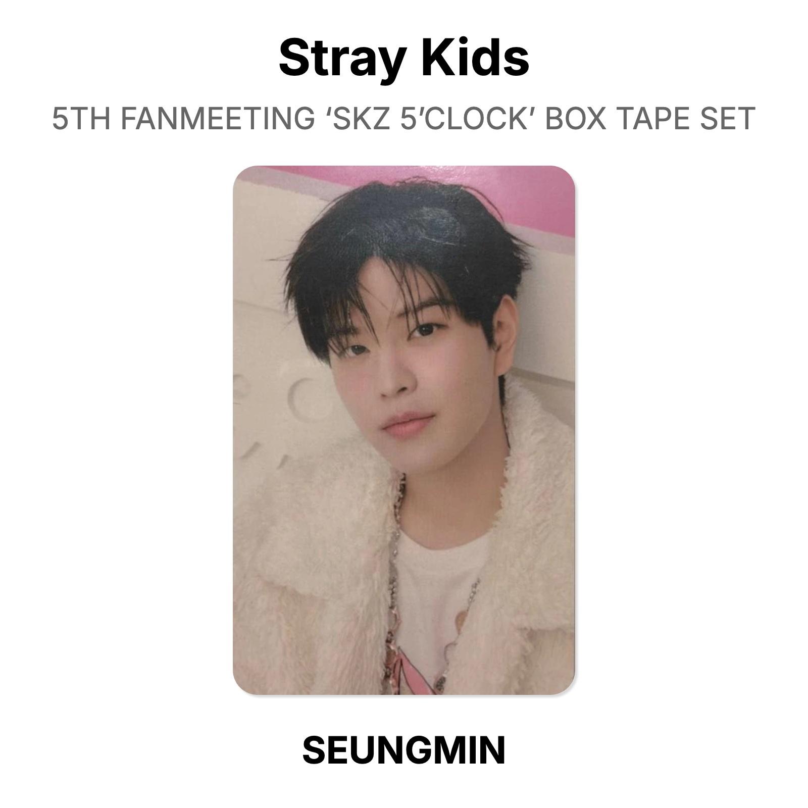 Stray Kids 5-я фан-встреча ‘SKZ 5’CLOCK’ Набор упаковочной ленты Официальная фотокарточка SEUNGMIN
