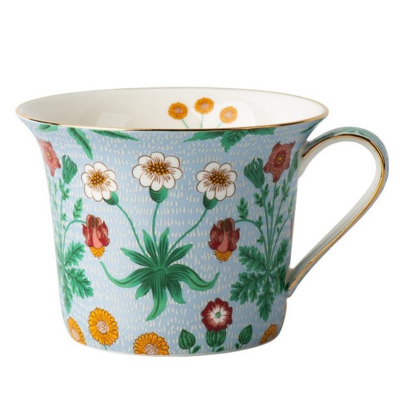 Ceramic Bloom Coffee Cup Gift Box High Value Cup Saucer Set Household Afternoon Tea Tea Set Coffee Cup
