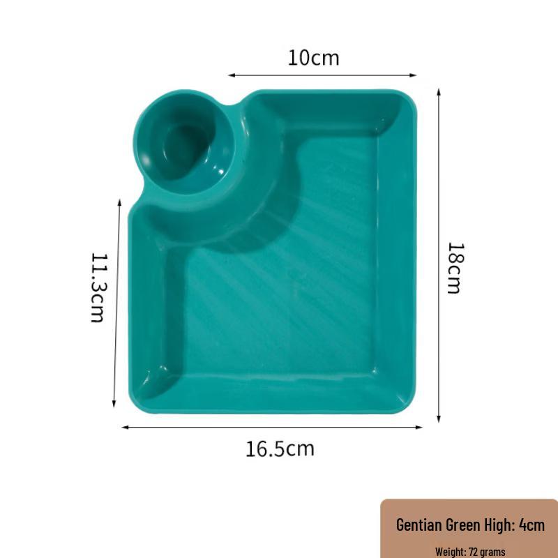 

Wheat Straw Square Microwaveable Dumpling Plate