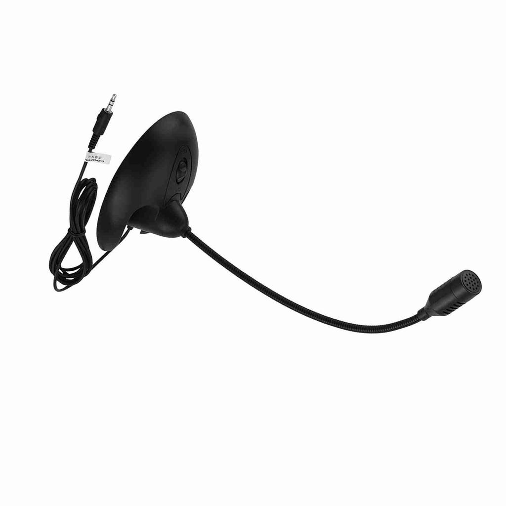 Flexible Gooseneck Desktop Standing Microphone Stereo Karaoke Microphone (Black)