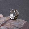 Viking Nordic Mythology Giant Wolf Men Ring Defense Totem Wolf Fashion Hip Hop Rock Unisex Finger Ring Punk Gift