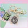 Cute Colorful Turtle Bag Charm Keychain With Elegant Rhinestone Detail For Any Occasion