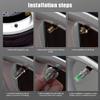 Leakproof Tire Valves Caps Car Tire Pressure Indicator Easy Installation Alert Monitoring Valves Cap Sensor