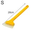 1 Pcs Snow scraper Tendon material snow remover tool winter car ice snow shovel 2-in-1 screwless telescopic snow removal shovel