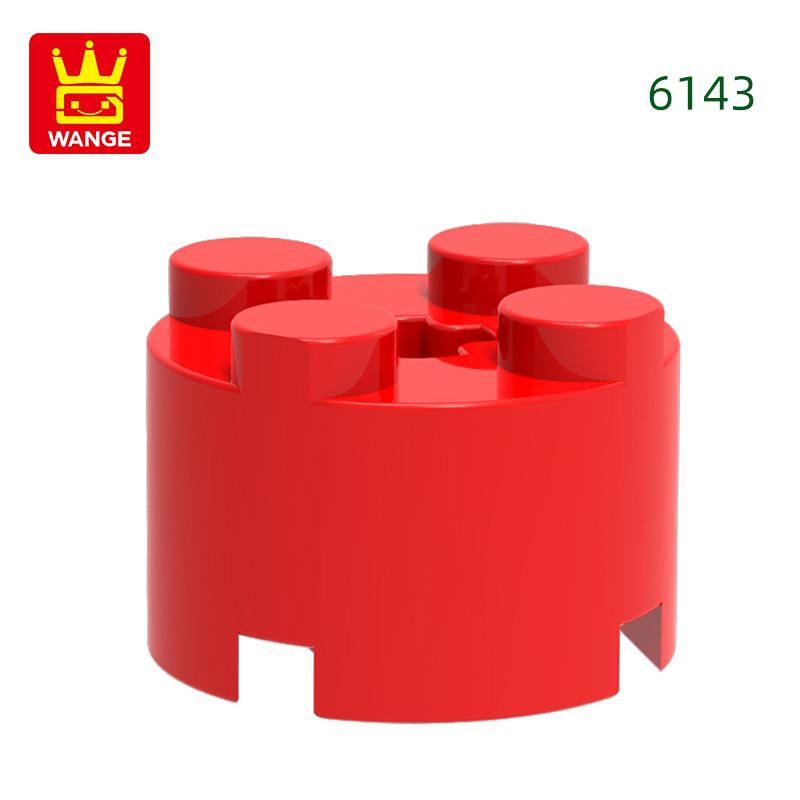 Non-Toxic 98Pcs/Lot 6143 3941 Cylindrical Block Moc 2X2 Parts Compatible With Arc-Shapes Brick Diy Children'S Assembly Toys Gift Box