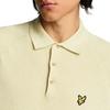 Lyle & Scott Mens Linen Blend Knitted Polo Shirt