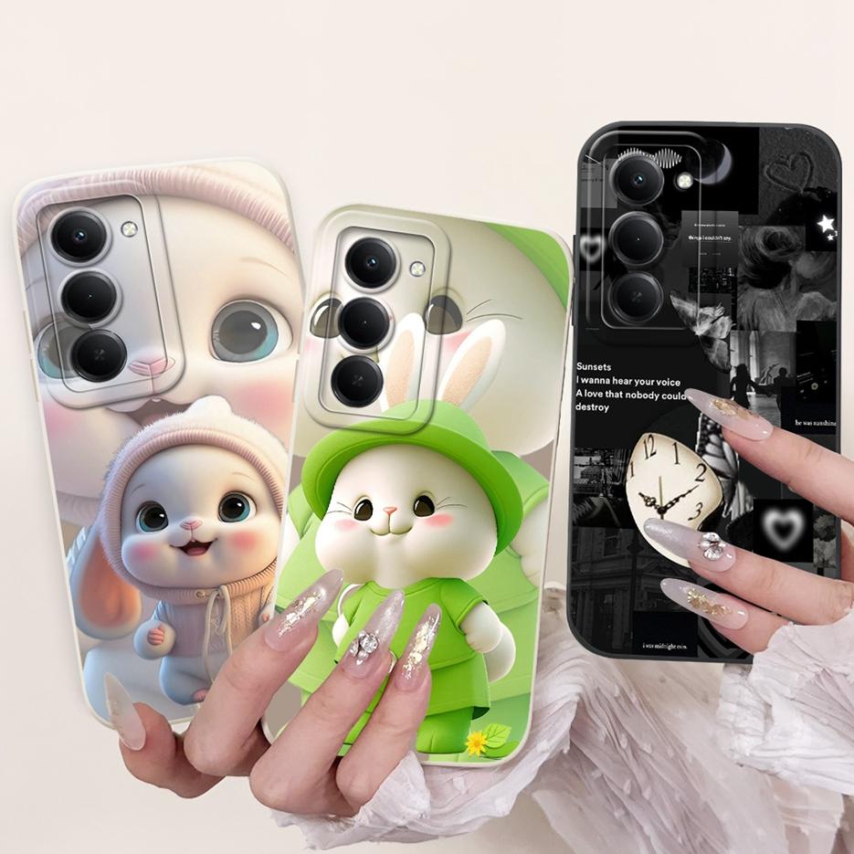 For Xiaomi Redmi 15 Case 2025 Cute Cat Flowers Painted Cover Soft Silicone Phone Case For Xiaomi Redmi 15 Redmi15 4G Fundas Bags