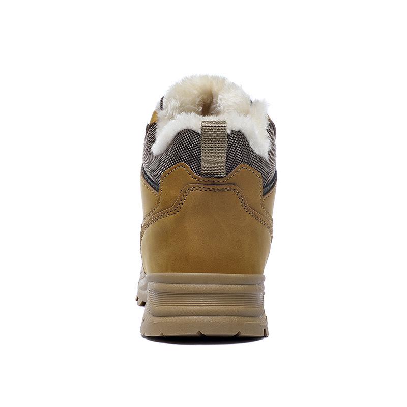 Men's Winter High-Top Snow Boots with Plus Size Options