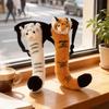 Lovely Plush Tiger Head Tail Tail Design Animal Tail Prop  Stage Supplies