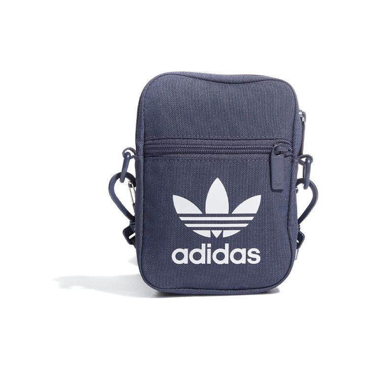 Adidas Originals Ac Festival Bag Unisex Shoulder Bag Dark-Gray Navy-Blue HD7163 Dark Gray & Navy Blue
