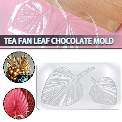 Kell Transparent Palm Leaf Chocolate Mold DIY Fondant Cake Decoration Plastic Mould