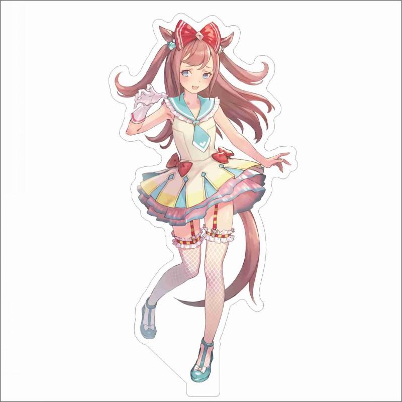 Japan Beautiful Derbil 15 Cm Cartoon Characters Acrylic Double-sided Stand Model Kawaii Cute Office Decoration Panel Permanent Recording Fans