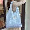 Einfaches Design Damenweste Schultertasche Große Kapazität Perlmuttfarben Damen Einkaufstaschen Pendeln College-Mädchen Buch-Tote Handtaschen