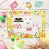 1pc 2026 New Easter Decoration Funny Photo Frame, Paper New Year Photography Props, Party Supplies, Happy Easter Decorations