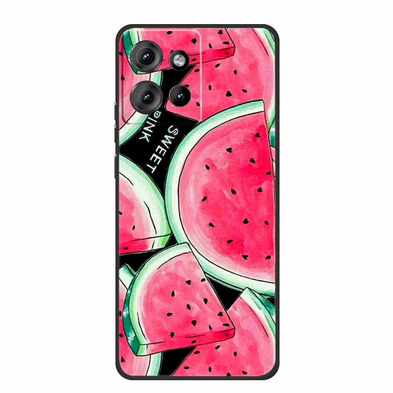 Handyhülle Für Motorola Moto G 2025 Hülle Cartoon Schwarzes Silikon Weiches TPU Rückseite Für Motorola Edge 50 Neo S50 G75 Hülle G 75