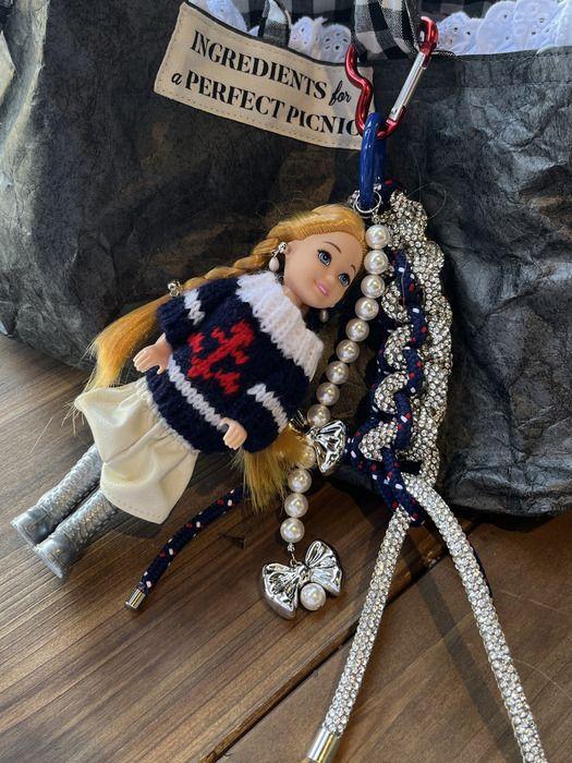 Sophiamor Beautiful doll keychain_navy