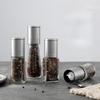 Pepper Salt Grinder,Pepper Mill for Kitchen,Stainless Steel Adjustable Coarseness Pepper Grinder Ceramic Rotor Salt Grinder