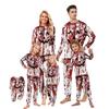 Print Cute Family Set Pajamas, Home Clothes, Family Set Long Sleeve Top Pants Set