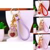 Elegant Rhinestone Embellished Heart Lucky Bag Keychain For Creative Gift Giving
