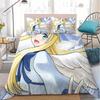 3D Cartoon F-Filo Angelic Figure Bedding Set Duvet Cover Pillowcases,  for Kids Girls Bedroom Decor Twin Full Queen King Size