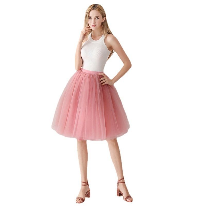 Solid Color Elastic Waist Loose Skirt Solid Elastic Waist Loose Skirt for Women