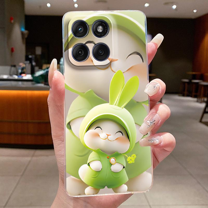 Phone Case For Motorola Edge 60 Fusion/Edge 60/Edge 60 Pro/Edge 60s Soft TPU Clear Unique Cute Painted Casing Anti-fall Cover