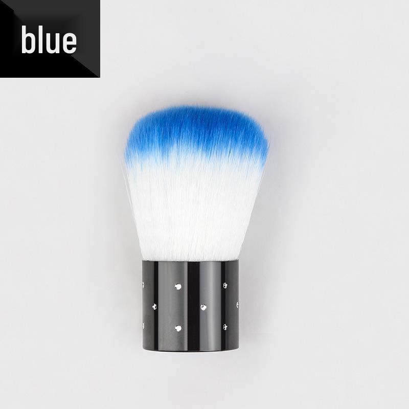 

Rhinestone-Handled Soft Bristle Nail Dust Brush - Mushroom Shape