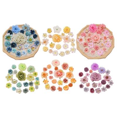 42Pcs Artificial Flower Buds Small Flower Buds For Wedding Flower Arrangements Sewing Craft Clothing Cake Top Decoration